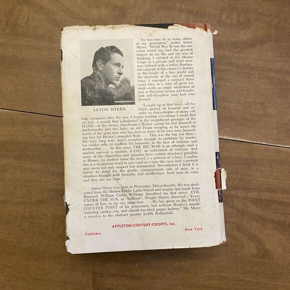 THE BIG WAR Myrer, Anton 1957 First Edition First Printing With DJ - Picture 9 of 9